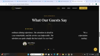 Luxuria Luxury Restaurant HTML Template