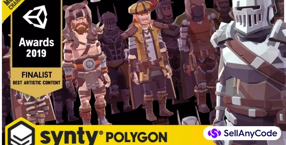 POLYGON Modular Fantasy Hero Characters - Low Poly 3D Art by Synty