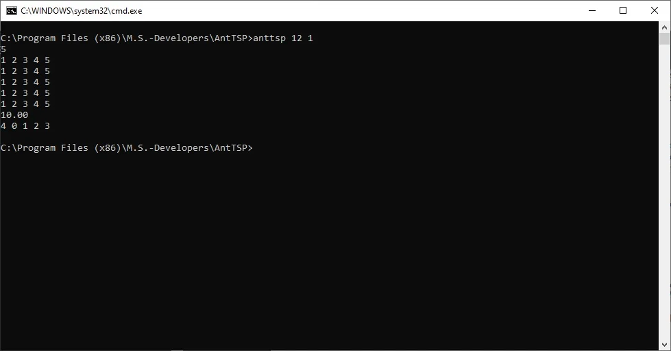 AntTSP — screenshot 3
