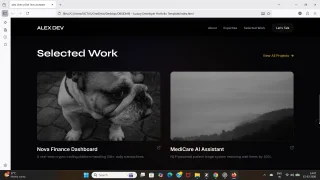 OBSIDIAN Luxury Developer Portfolio Template