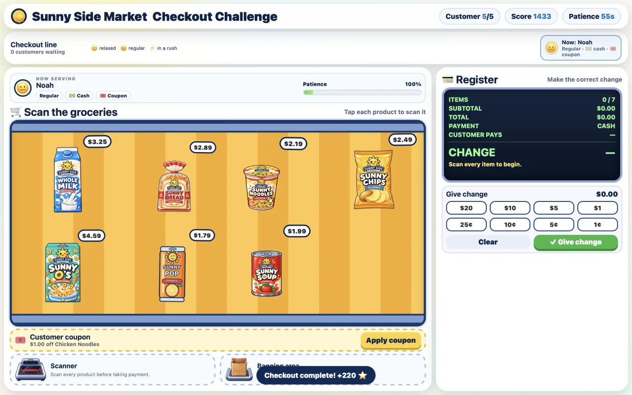 Sunny Side Market - Checkout Challenge — screenshot 4