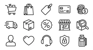 Pack 15 Icnes E-Commerce Pro