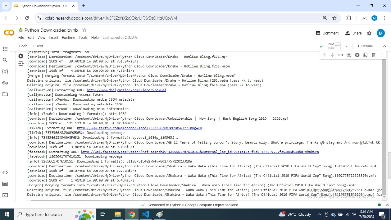 Cloud Video Downloader — screenshot 2
