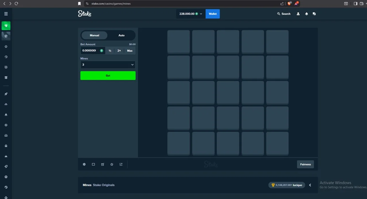 Stake.com Mines Predictor — screenshot 2