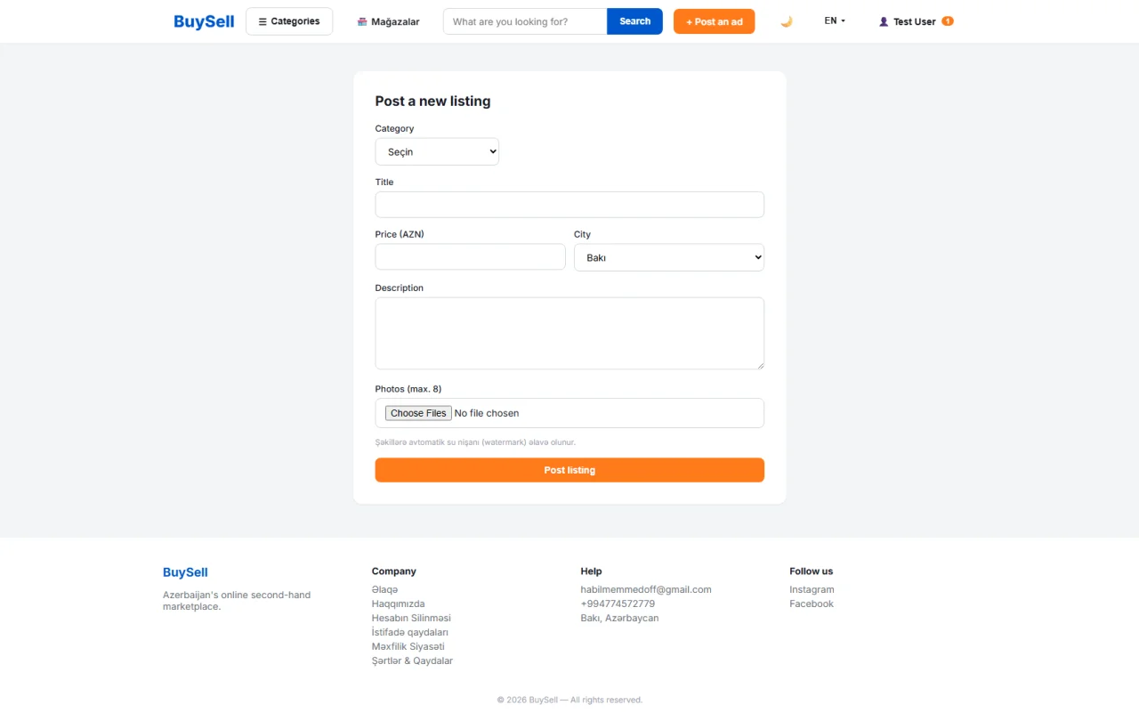 Buysell - PHP MySQL Marketplace Flutter App — screenshot 2
