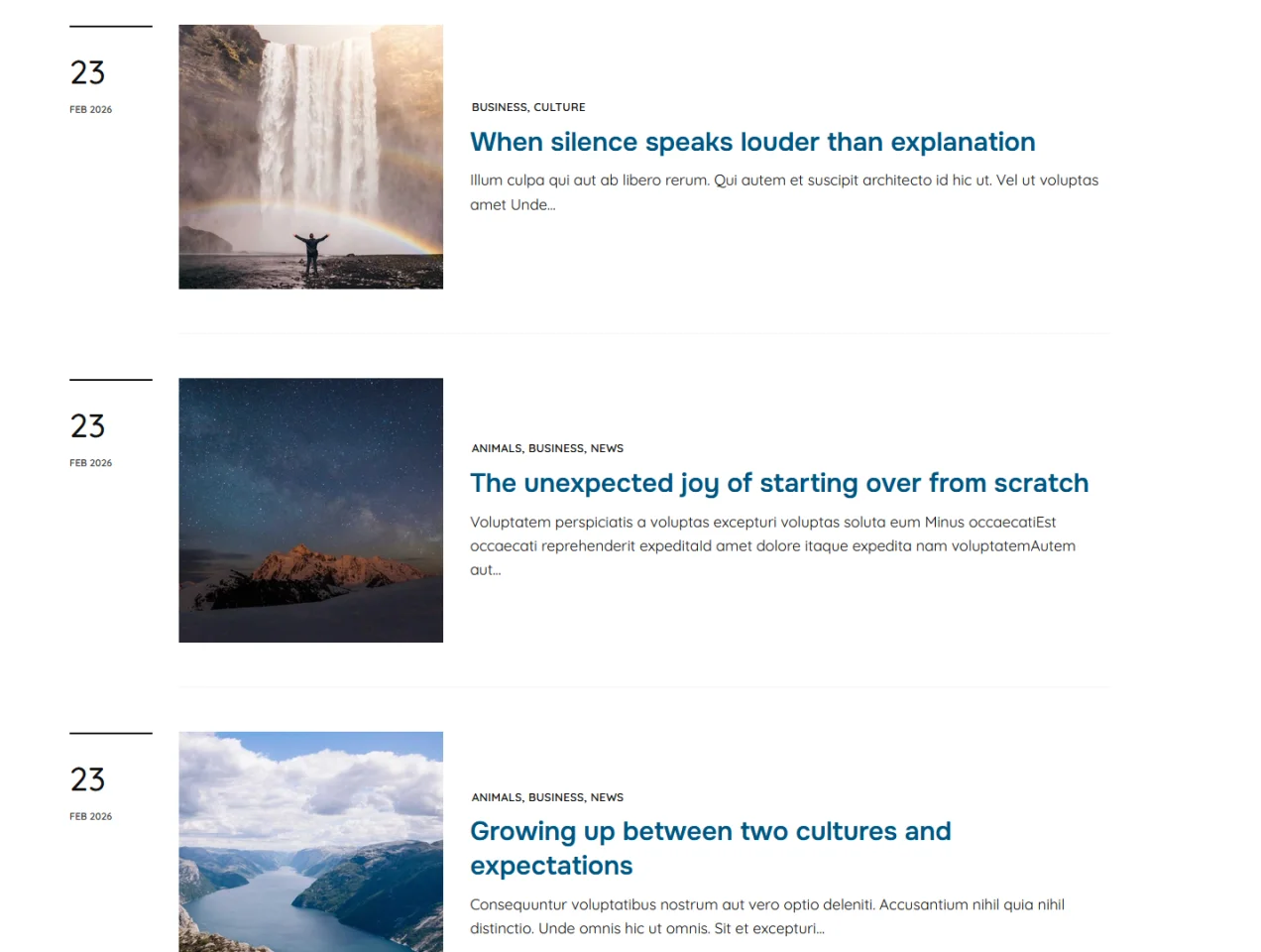 Aurora - WordPress Blog Theme with Switchable Layouts — screenshot 4