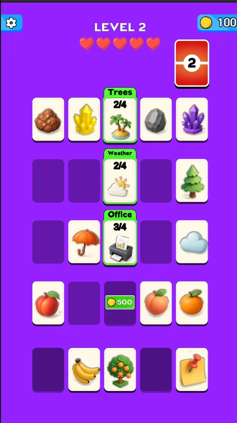 Category Sort Puzzle 2D Unity Game Template — screenshot 7