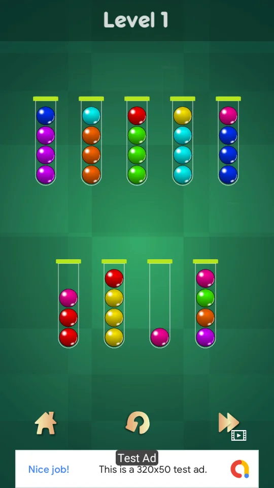 Ball Sort Puzzle Source Code (AdMob+Unity Ads+3000 Levels) — screenshot 5