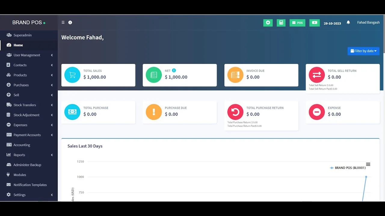 Ultimate POS Best ERP, Stock Management, Point of Sale & Invoicing Application 6.1 — screenshot 1