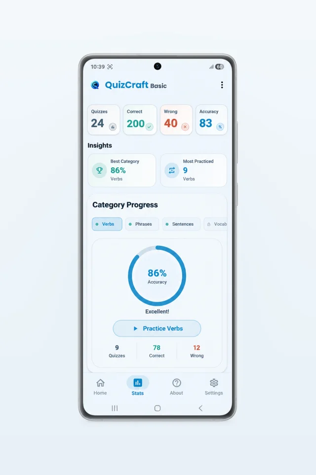 QuizCraft Basic - Android Quiz App Source Code — screenshot 4