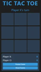 Tic Tac Toe Game with Score Tracking and Reset