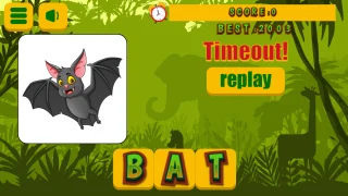 Animals Word for Kids Play Game