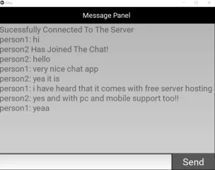Chat Application with GUI and Server (Free Hosting)