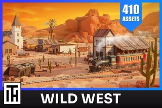 Wild West - Low Poly 3D Models Pack