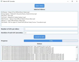 Unlimited Batch Video to GIFs Converter