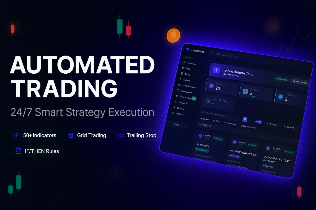 Lucromatic - Automated Crypto Trading Bot for Binance Spot, Futures & Launchpad — screenshot 2