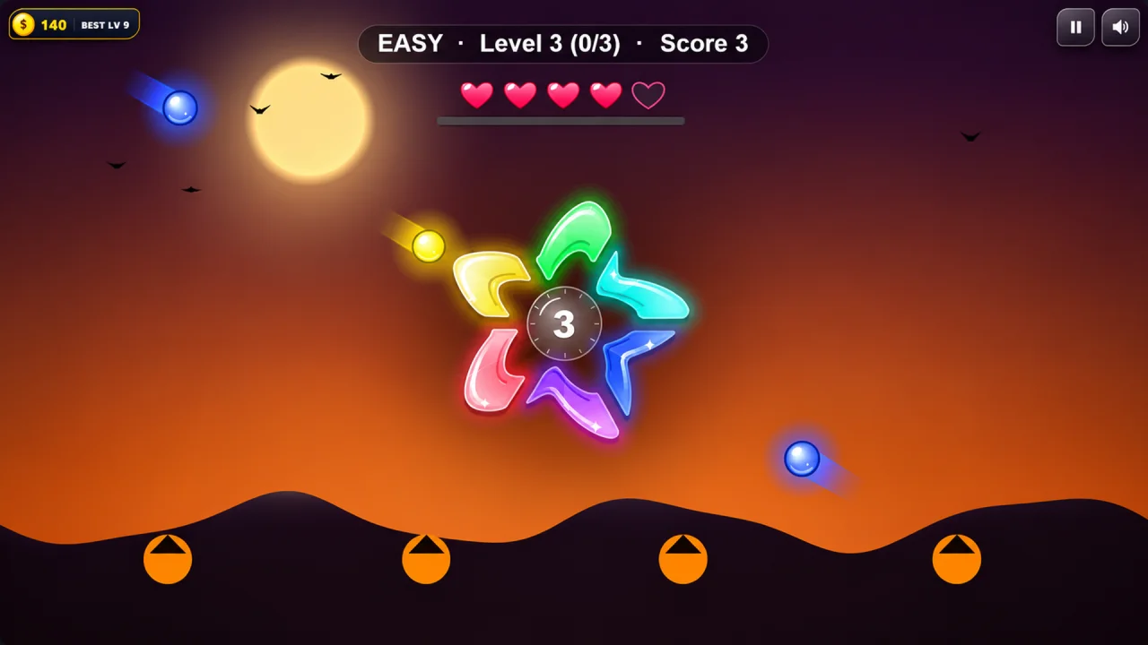 HitHoot Catch Color Reflax — screenshot 2