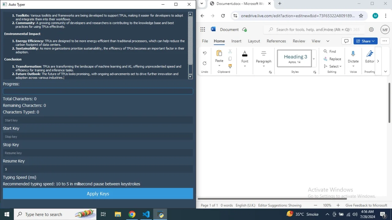 Auto Typer — screenshot 1