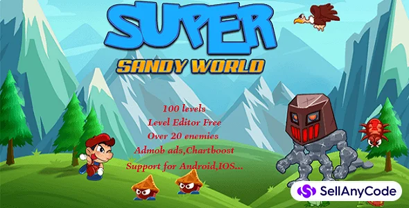 Super Sandy World Complete Game + Level Editor