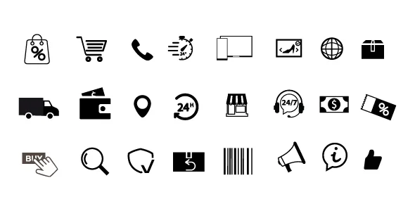 eCommerce Shopping & Delivery Line Icons — screenshot 1