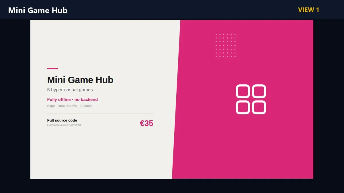 Mini Game Hub — screenshot 1