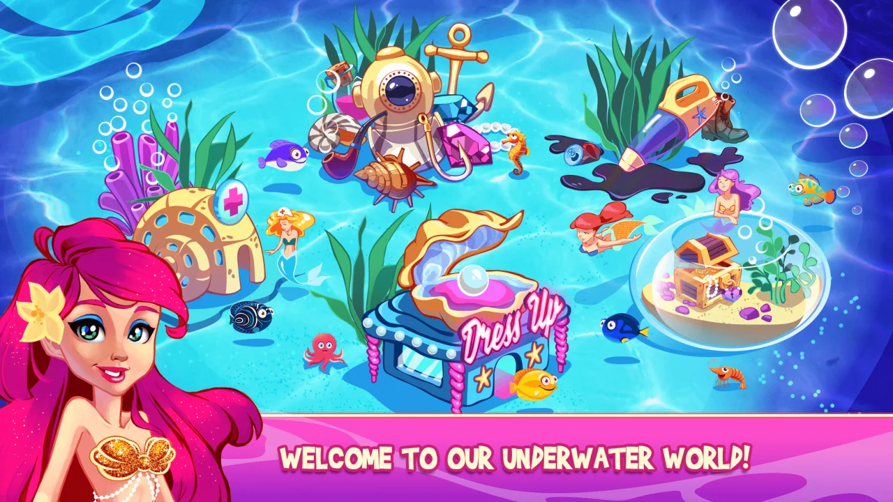 Mermaid Princess Underwater Games — screenshot 1