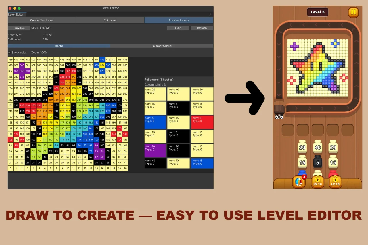 Color Cube Shooter - 500 Levels Editor Unity — screenshot 2