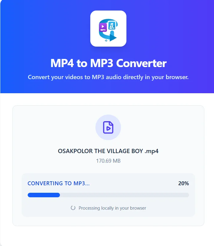 MP4 to MP3 Converter — screenshot 3