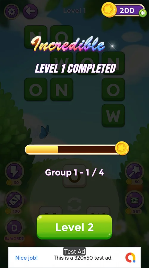 Word Cross - Unity Template Project — screenshot 2