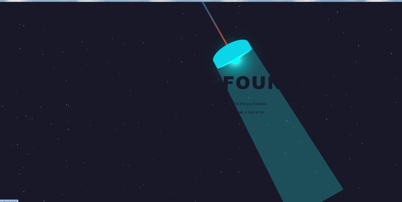 React Not Found Page — screenshot 1