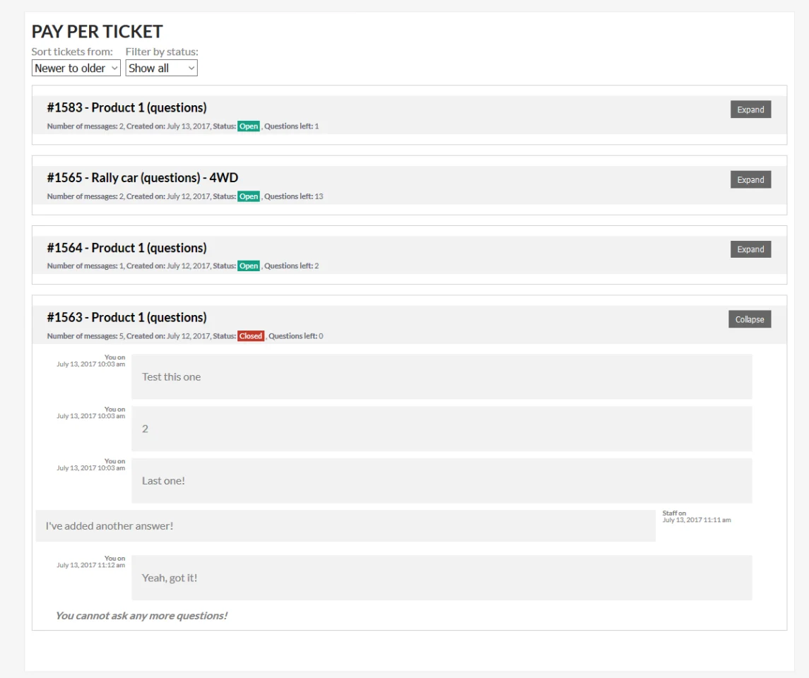 WooCommerce Support Ticket System — screenshot 5