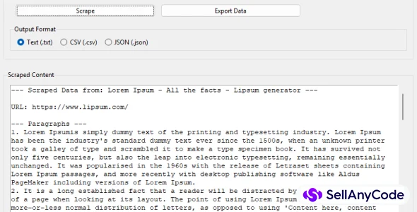 Web Scraper