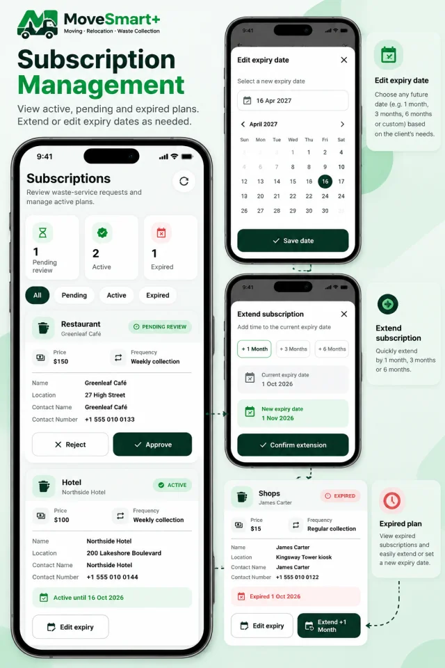 MoveSmart+ Relocation & Moving Services Management System — screenshot 5