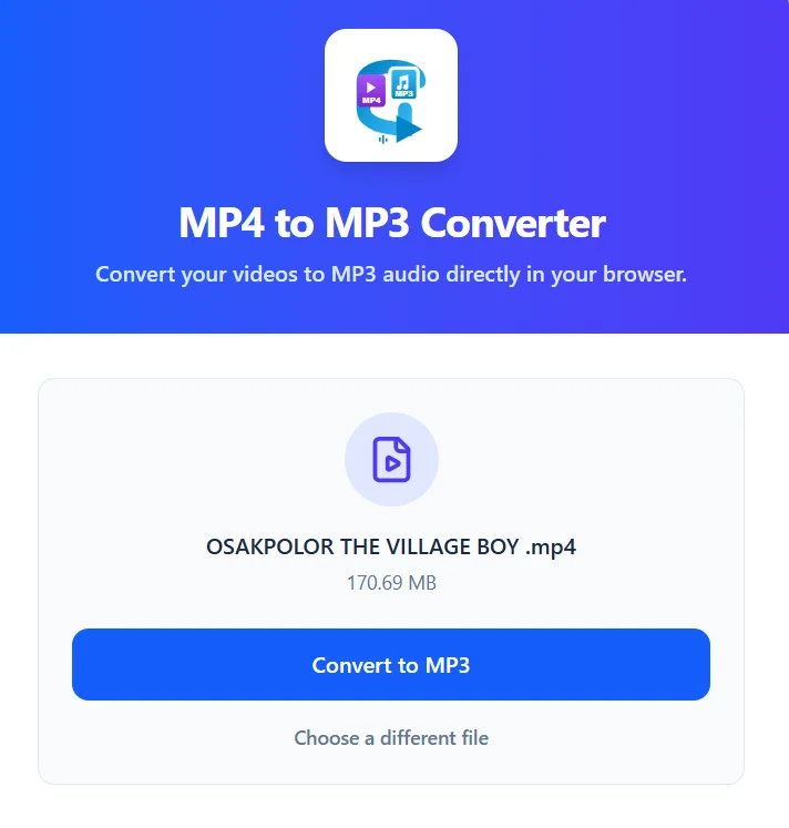 MP4 to MP3 Converter — screenshot 2