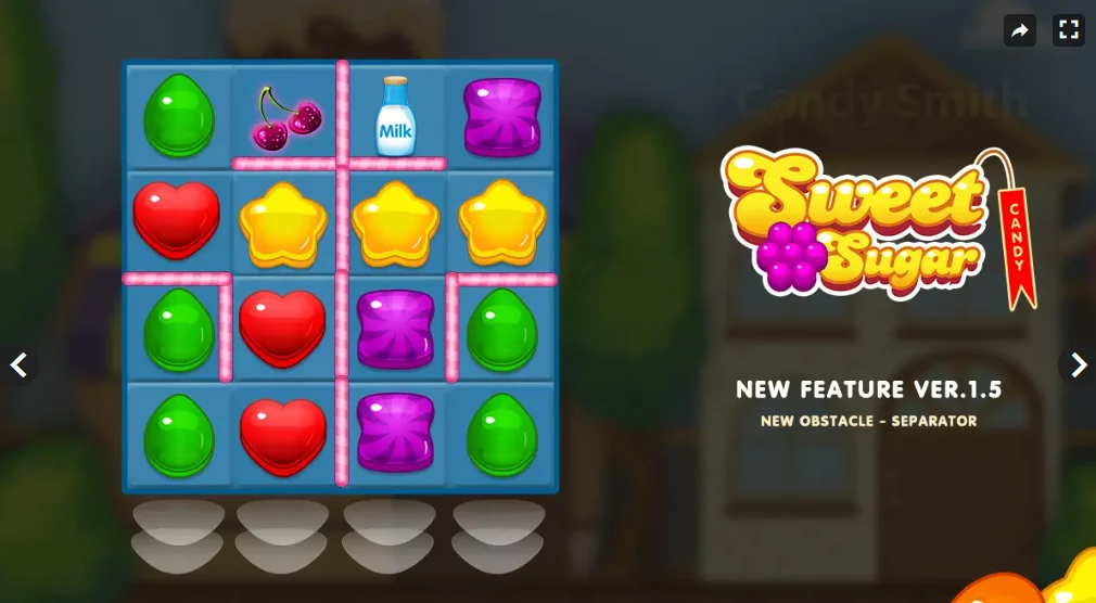 Sugar Match 3 + PSD Source Pack — screenshot 1