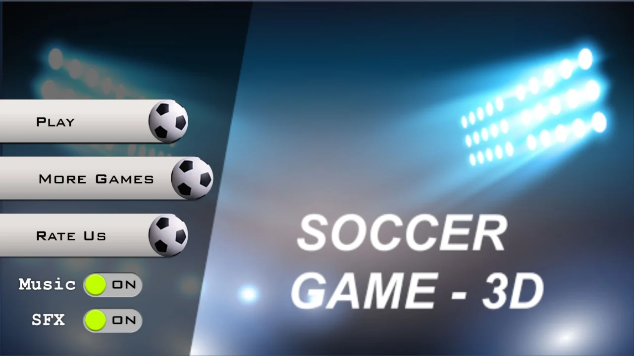 Soccer Game Unity 3D with AdMob — screenshot 2