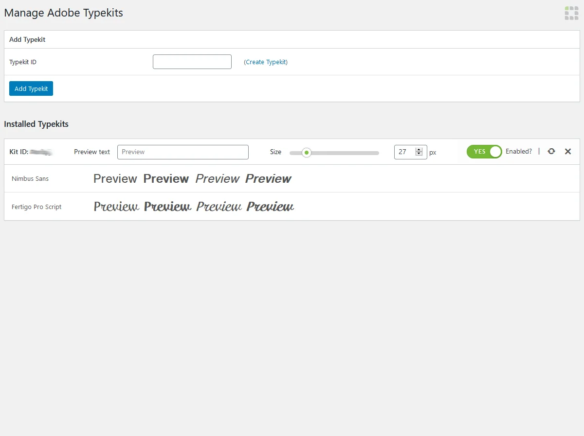 FontPress - WordPress Font Manager — screenshot 3
