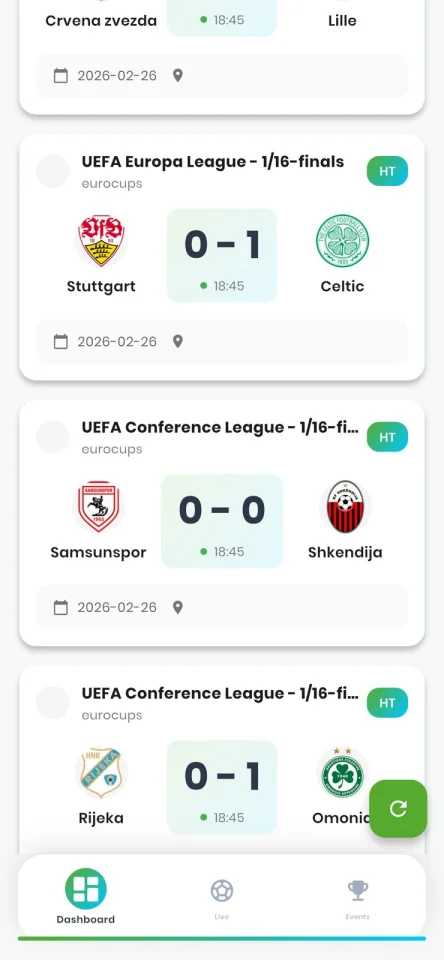 Live Football Scores & Match Tracker Flutter App — screenshot 3