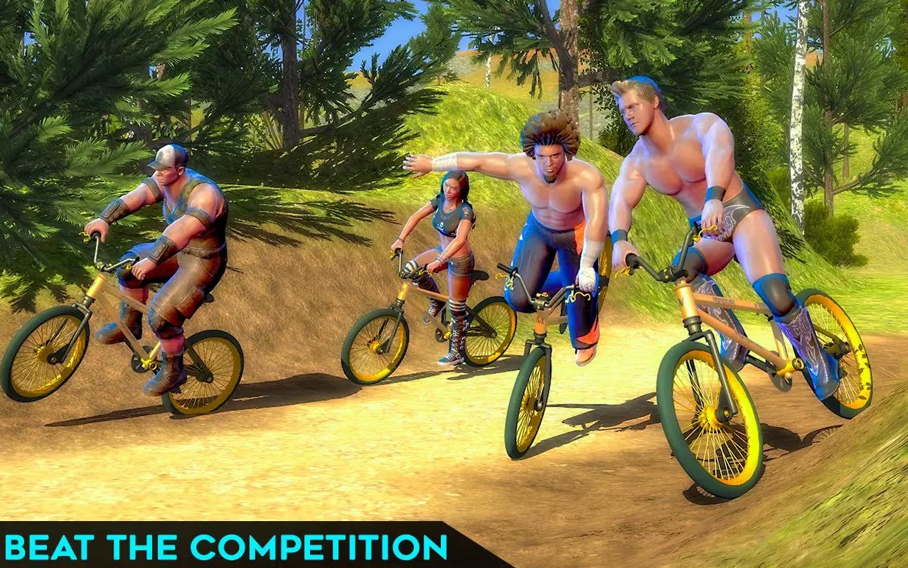 Wrestlers Bike Race Free — screenshot 4