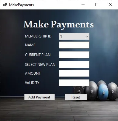 Gym Management System Project — screenshot 6