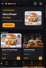 AuraFood - Restaurant & Food Delivery Web UI Kit