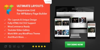 Ultimate Layouts - Responsive Grid & YouTube Video Gallery - Addon for WPBakery Page Builder