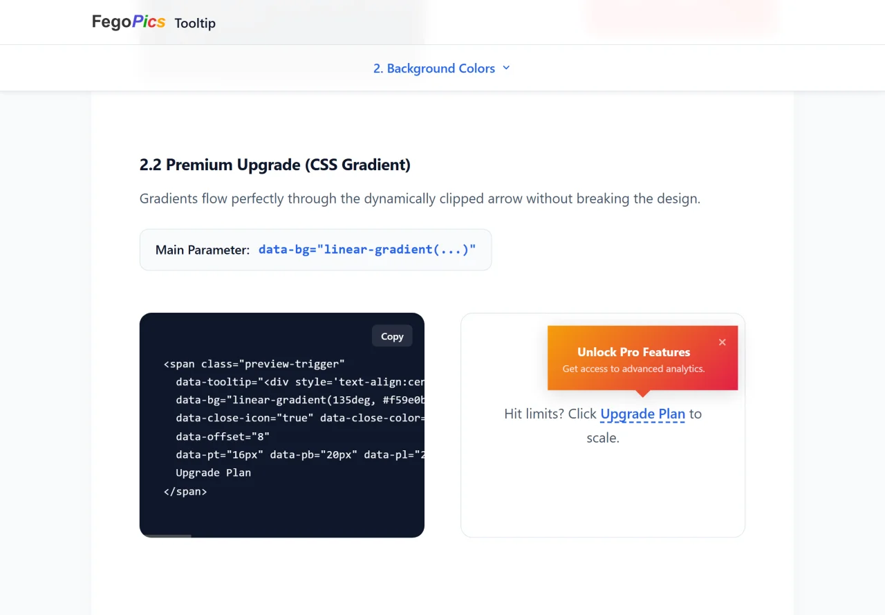Fegopics Tooltip - Instant Tooltip Creator — screenshot 3