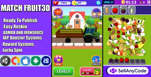 Triple Match Fruits