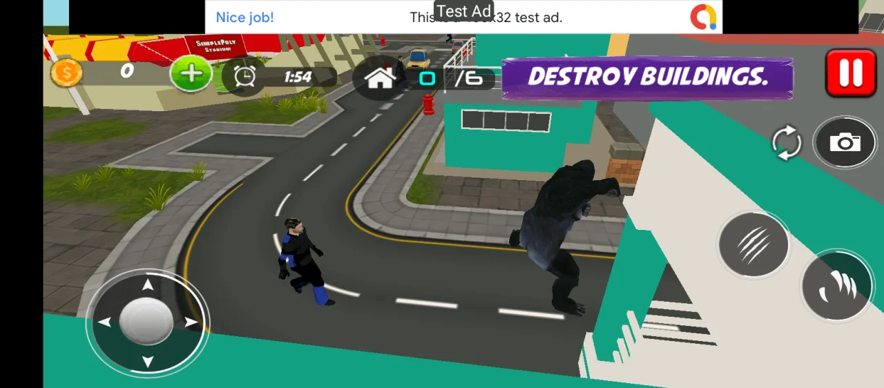 Gorilla Rampage: Angry Kong City Attack 2021 — screenshot 1