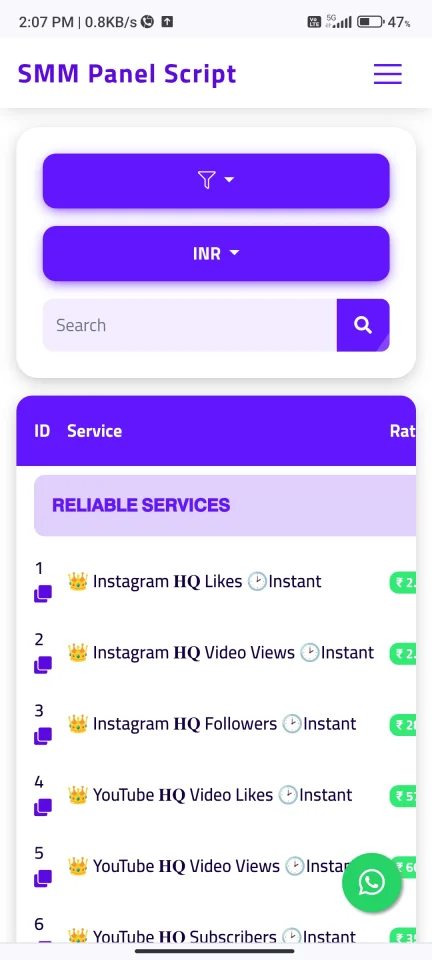 SMM Panel Premium Script — screenshot 2