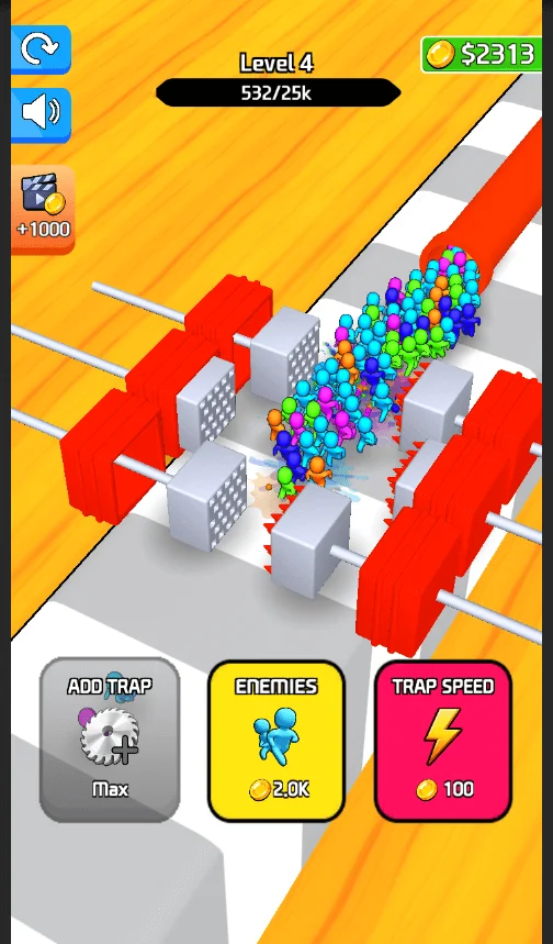 Trap Enemies 3D Trending Game Code Unity — screenshot 5