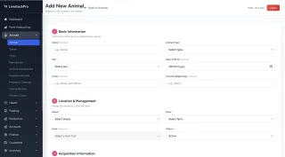 LivestockPro ERP Livestock Farm Management System