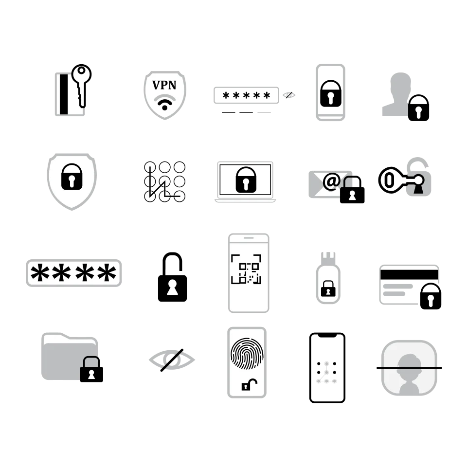 Security Icon Set . Editable Stroke Icons — screenshot 1
