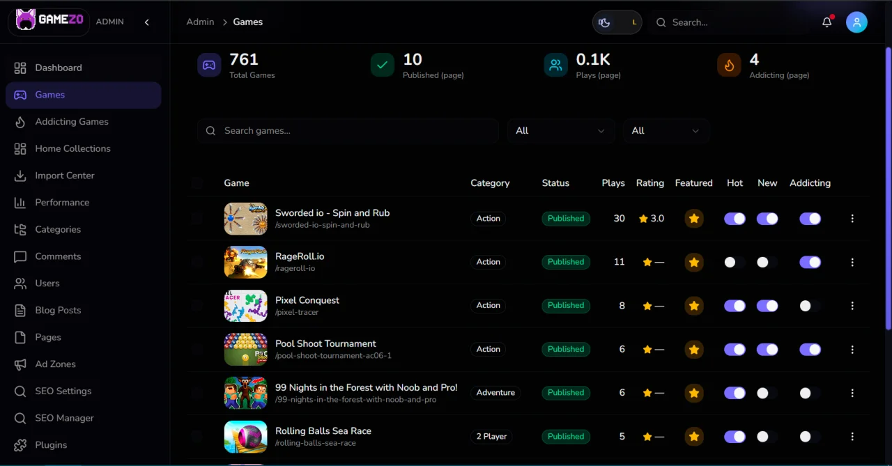 GameZO.live — screenshot 5